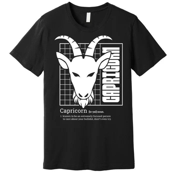 Capricorn Zodiac Definition Premium T-Shirt