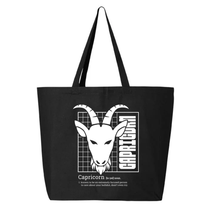 Capricorn Zodiac Definition 25L Jumbo Tote