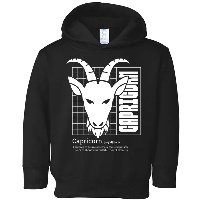 Capricorn Zodiac Definition Toddler Hoodie