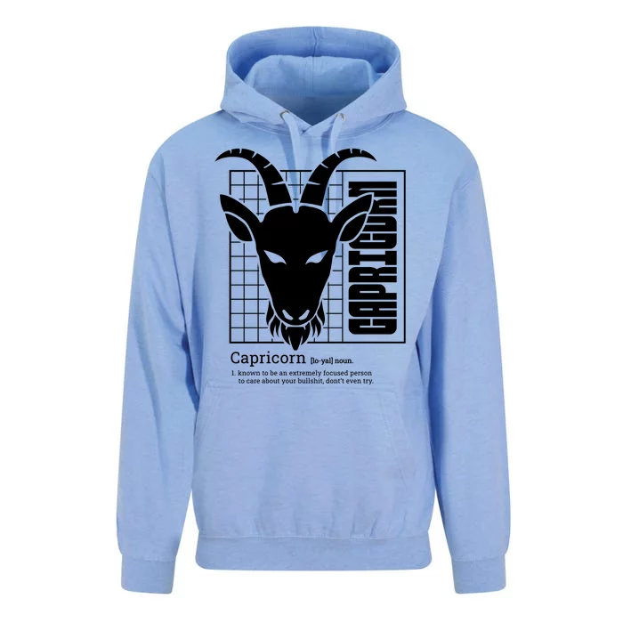 Capricorn Zodiac Definition Unisex Surf Hoodie