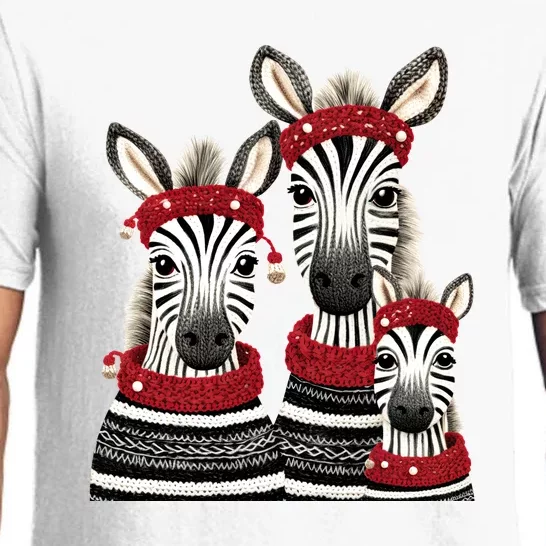 Christmas Zebra Family Matching Outfit Pajama Set