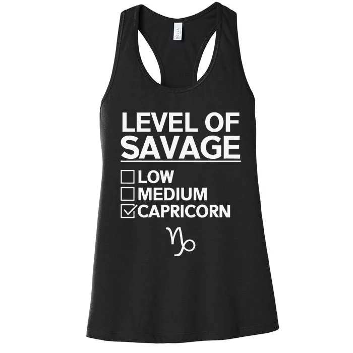 Capricorn Zodiac  Funny Cute Capricorns Design Women's Racerback Tank