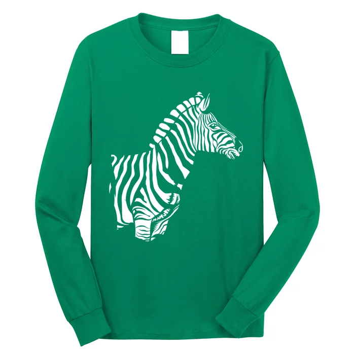 Cute Zebra Head In The Sahara Zebra Long Sleeve Shirt