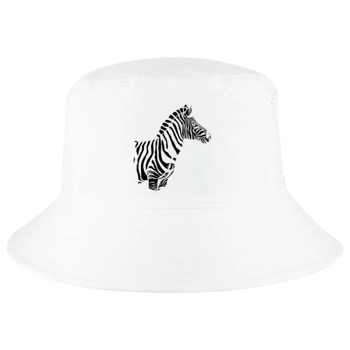 Cute Zebra Head In The Sahara Zebra Cool Comfort Performance Bucket Hat