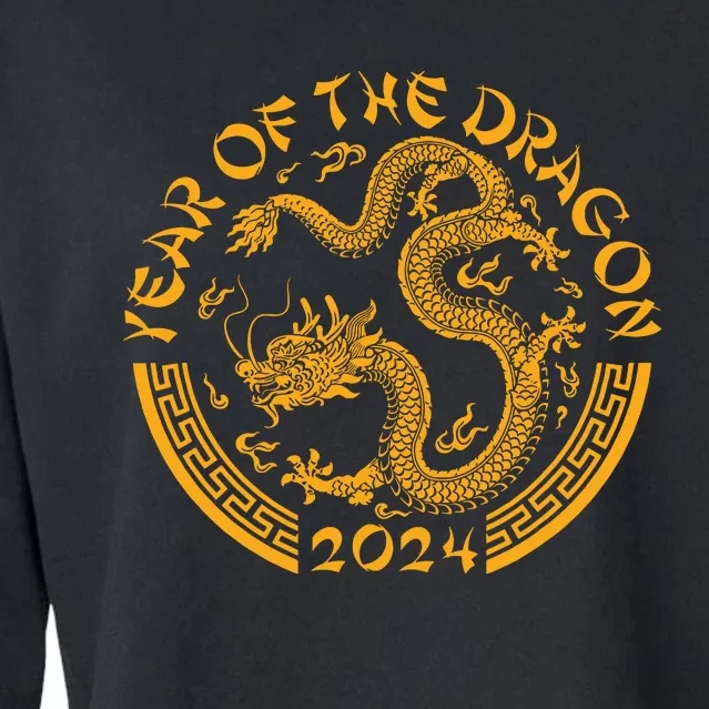 Chinese Zodiac New Year Of The Dragon Lunar 2024 Cropped Pullover Crew