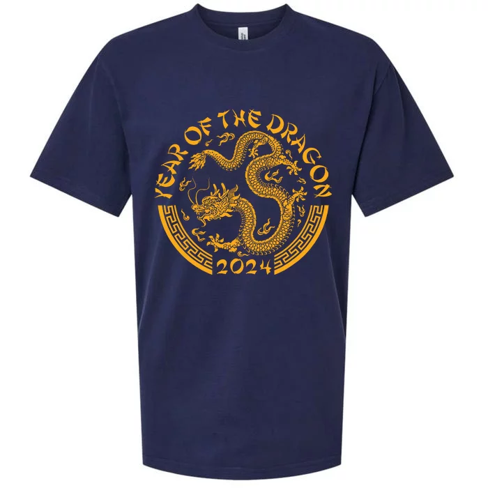 Chinese Zodiac New Year Of The Dragon Lunar 2024 Sueded Cloud Jersey T-Shirt