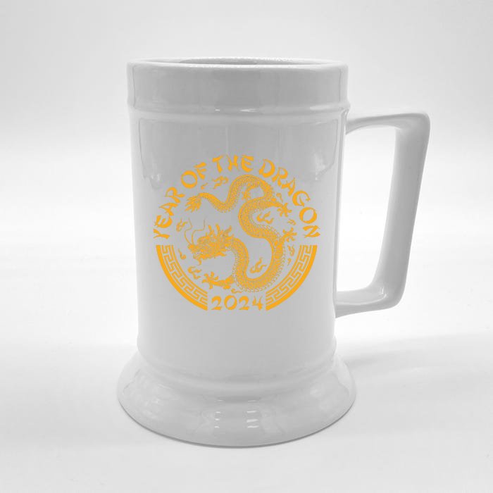 Chinese Zodiac New Year Of The Dragon Lunar 2024 Front & Back Beer Stein