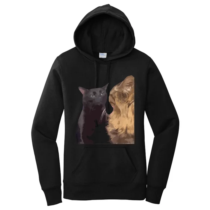 Cat Zoning Out Meme Popular Internet Meme Women's Pullover Hoodie