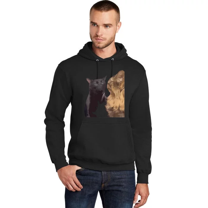 Cat Zoning Out Meme Popular Internet Meme Tall Hoodie