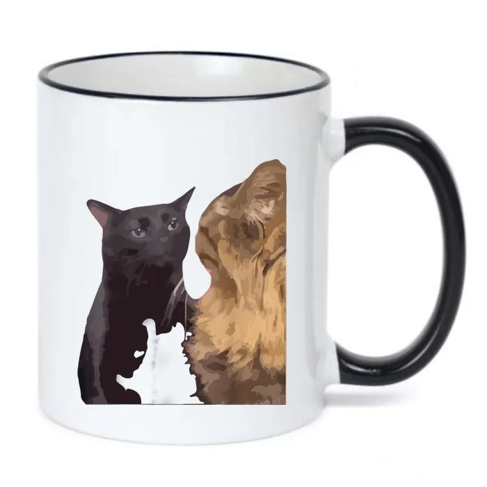 Cat Zoning Out Meme Popular Internet Meme Black Color Changing Mug