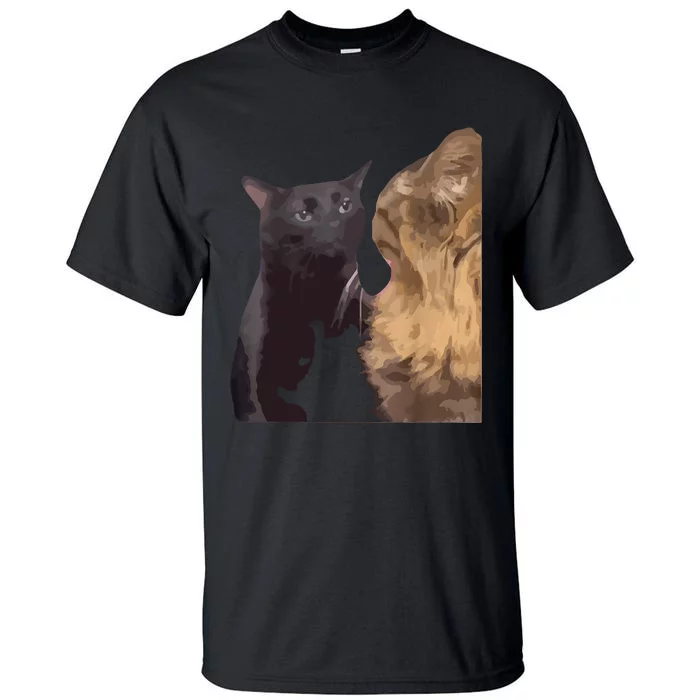 Cat Zoning Out Meme Popular Internet Meme Tall T-Shirt