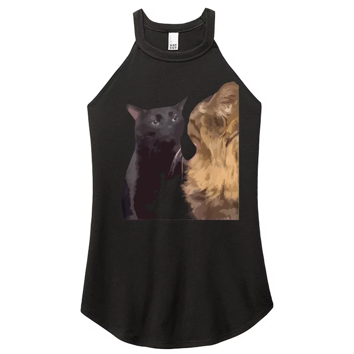 Cat Zoning Out Meme Popular Internet Meme Women’s Perfect Tri Rocker Tank