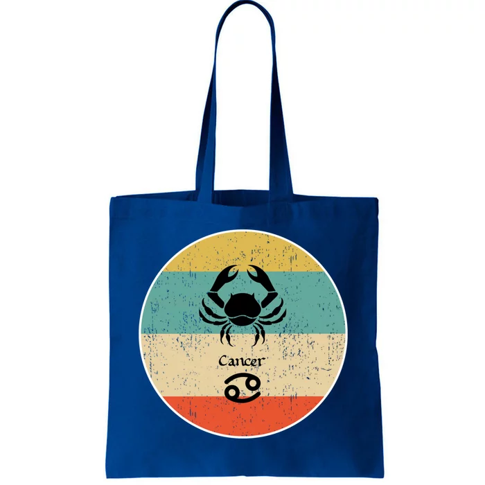 Cancer Zodiac Retro Gift Funny Gift Tote Bag