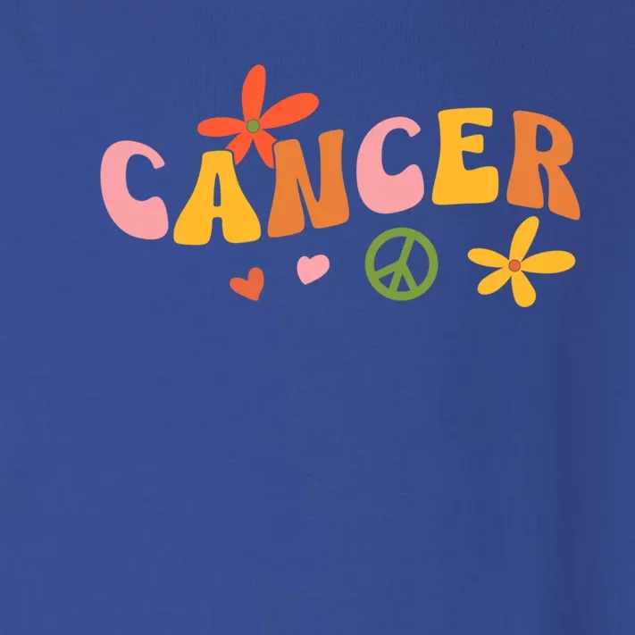 Cancer Zodiac Sign 70s Hippie Style Gift Toddler Long Sleeve Shirt