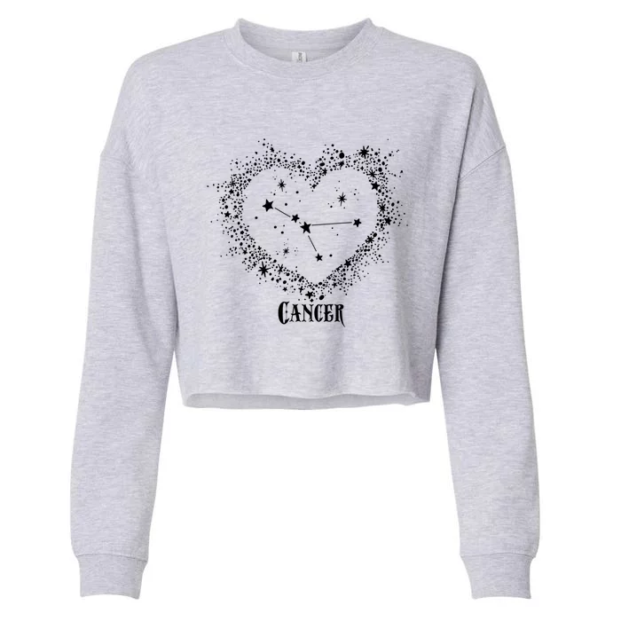 Cancer Zodiac Sign Constellation Horoscope Great Gift Cropped Pullover Crew