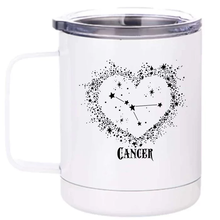 Cancer Zodiac Sign Constellation Horoscope Great Gift Front & Back 12oz Stainless Steel Tumbler Cup