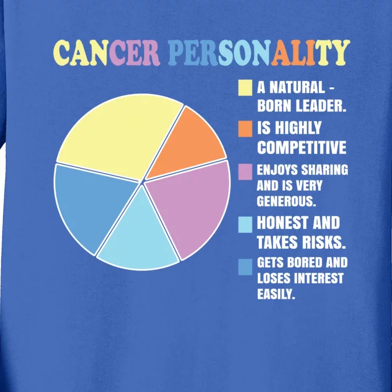 Cancer Zodiac Sign Facts Chart Astrology Horoscope Gift Kids Long Sleeve Shirt