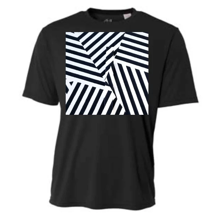 Crazy Zebra Stripped Patterns Cooling Performance Crew T-Shirt