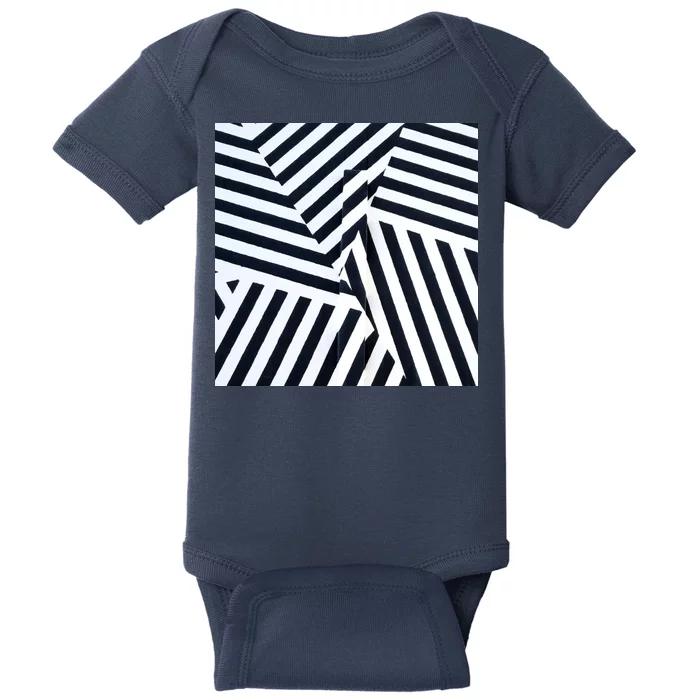 Crazy Zebra Stripped Patterns Baby Bodysuit