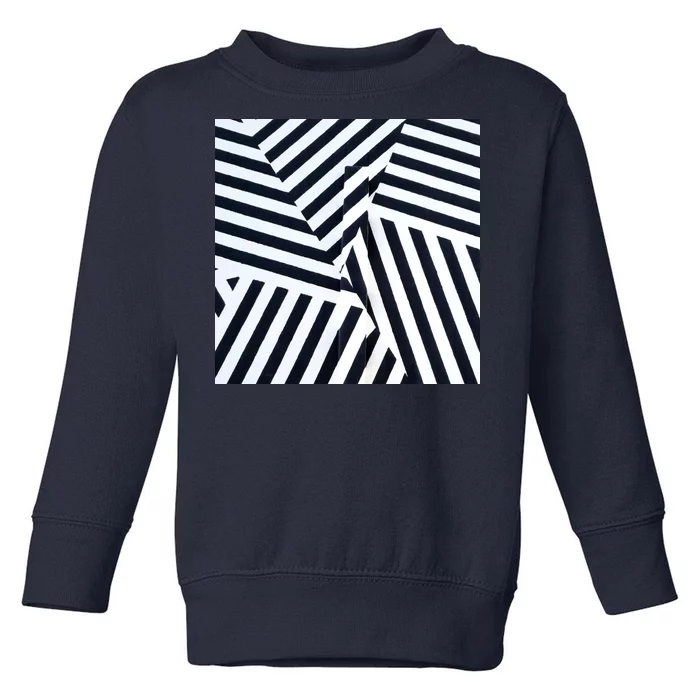 Crazy Zebra Stripped Patterns Toddler Sweatshirt