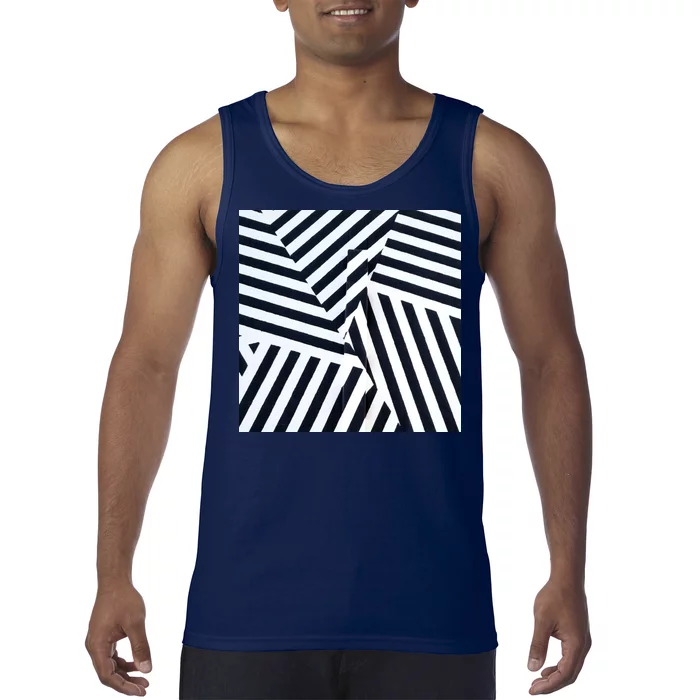 Crazy Zebra Stripped Patterns Tank Top