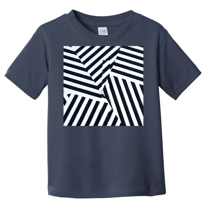 Crazy Zebra Stripped Patterns Toddler T-Shirt