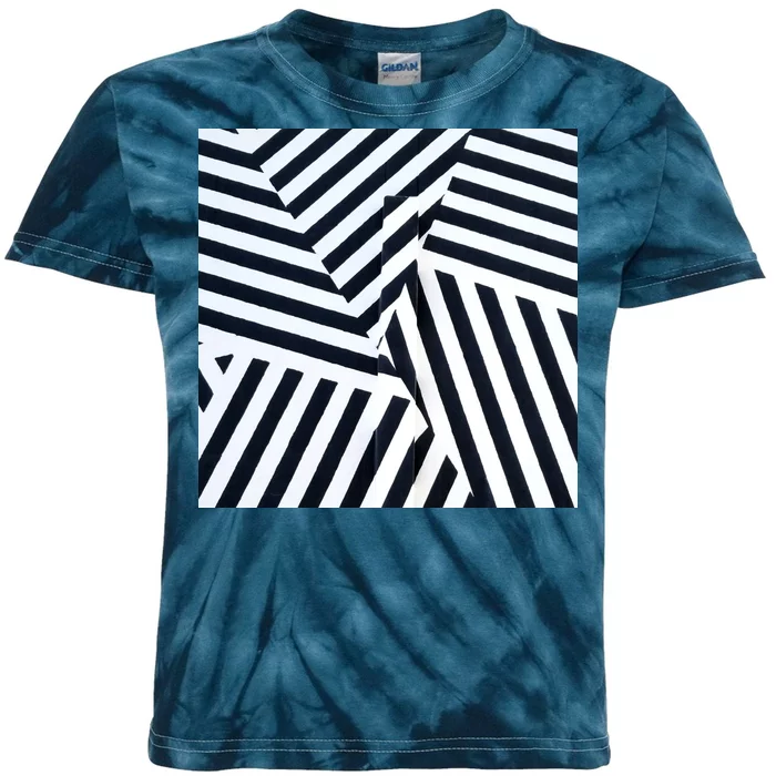 Crazy Zebra Stripped Patterns Kids Tie-Dye T-Shirt