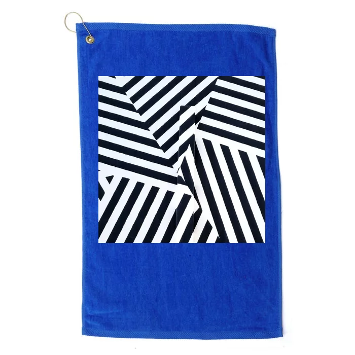 Crazy Zebra Stripped Patterns Platinum Collection Golf Towel