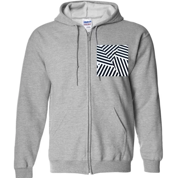 Crazy Zebra Stripped Patterns Full Zip Hoodie