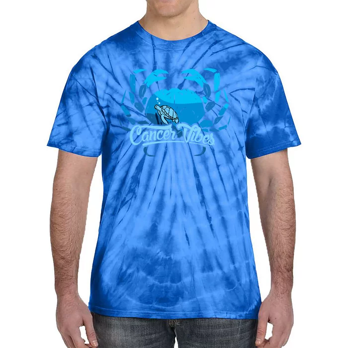 Cancer Zodiac Sign Horoscope Astrology Gift Tie-Dye T-Shirt