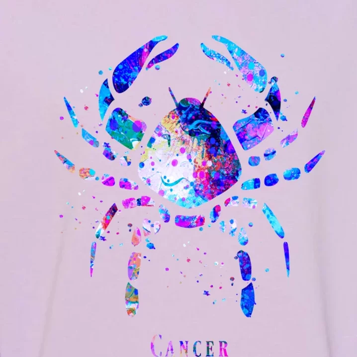 Cancer Zodiac Sign Gift Garment-Dyed Sweatshirt