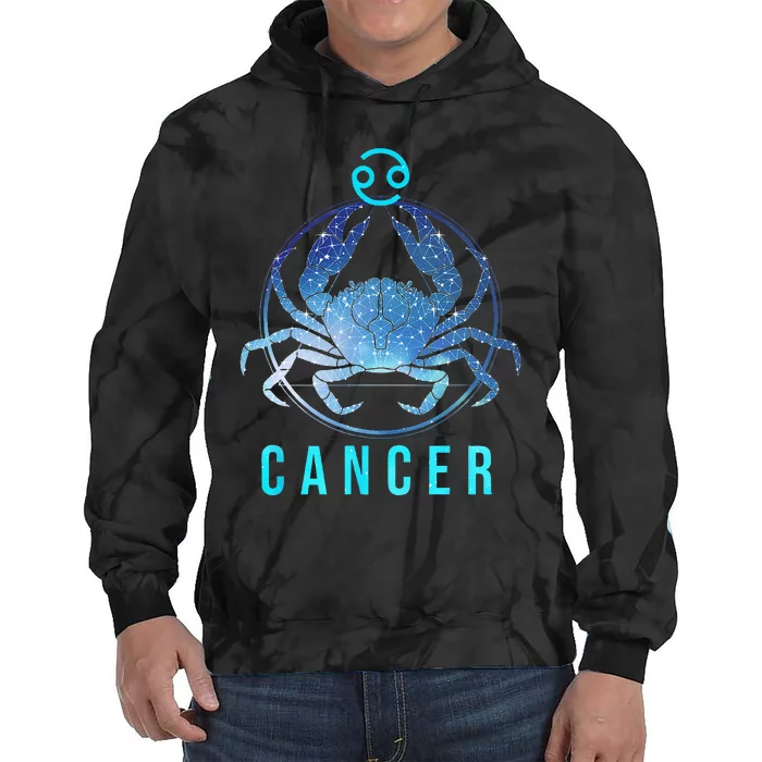 Cancer Zodiac Sign Astrology Birthday Horoscope Lover Tie Dye Hoodie