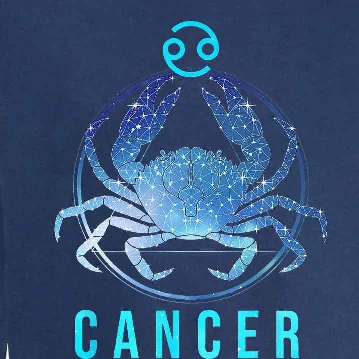 Cancer Zodiac Sign Astrology Birthday Horoscope Lover Garment-Dyed Sweatshirt