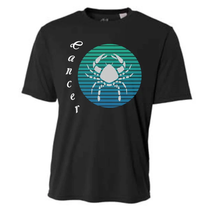 Cancer Zodiac Sign Cool Gift Cooling Performance Crew T-Shirt