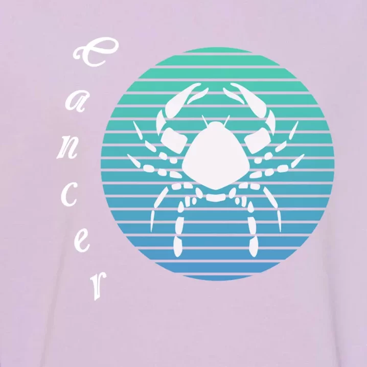 Cancer Zodiac Sign Cool Gift Garment-Dyed Sweatshirt