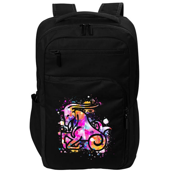 Capricorn Zodiac Sign Astrology Impact Tech Backpack