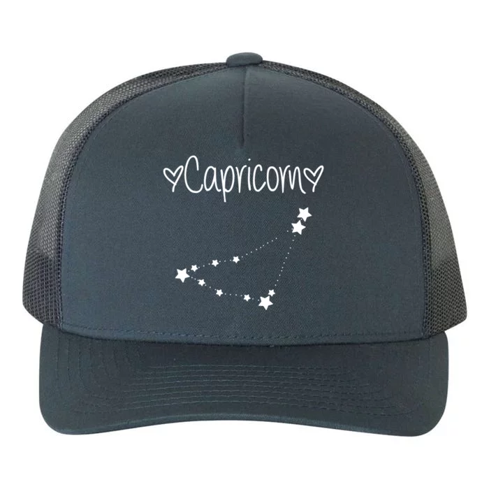 Capricorn Zodiac Sign Horoscope December January Birthday Gift Yupoong Adult 5-Panel Trucker Hat