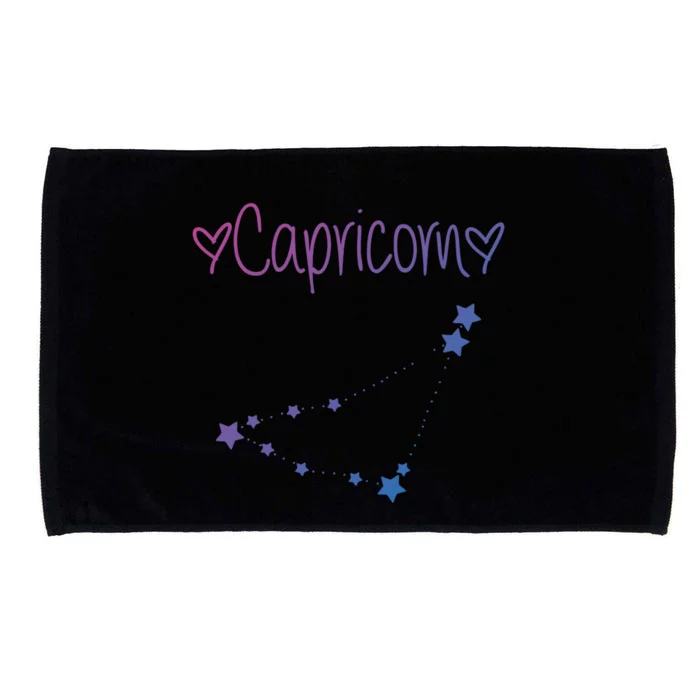 Capricorn Zodiac Sign Horoscope December January Birthday Gift Microfiber Hand Towel