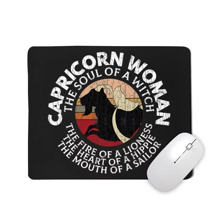 Capricorn Zodiac Sign Birthday December January Month Funny Mousepad