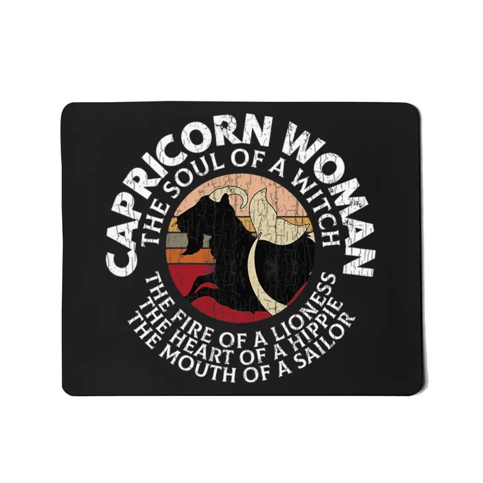 Capricorn Zodiac Sign Birthday December January Month Funny Mousepad