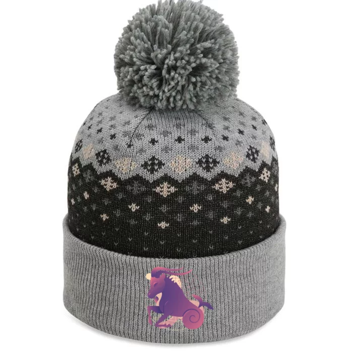 Capricorn Zodiac Sign Astrology Funny Gift The Baniff Cuffed Pom Beanie