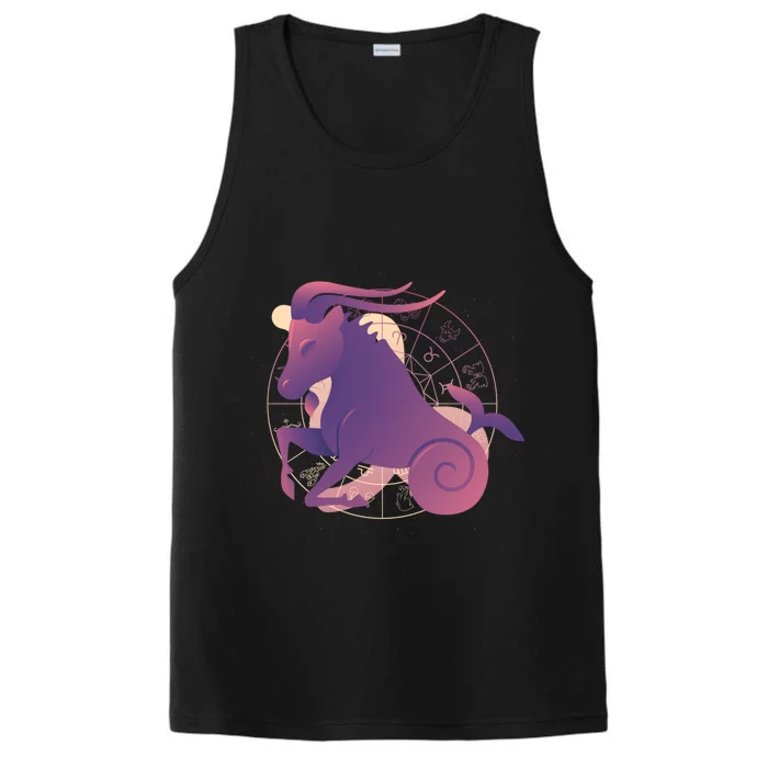 Capricorn Zodiac Sign Astrology Funny Gift Performance Tank