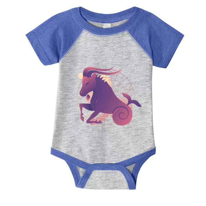 Capricorn Zodiac Sign Astrology Funny Gift Infant Baby Jersey Bodysuit