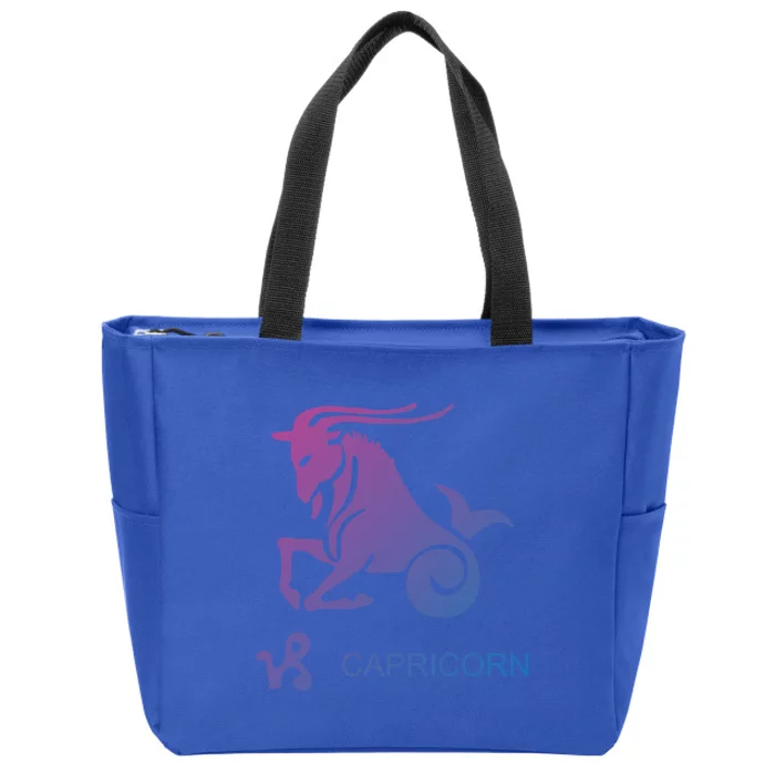 Capricorn Zodiac Sign Gift Zip Tote Bag