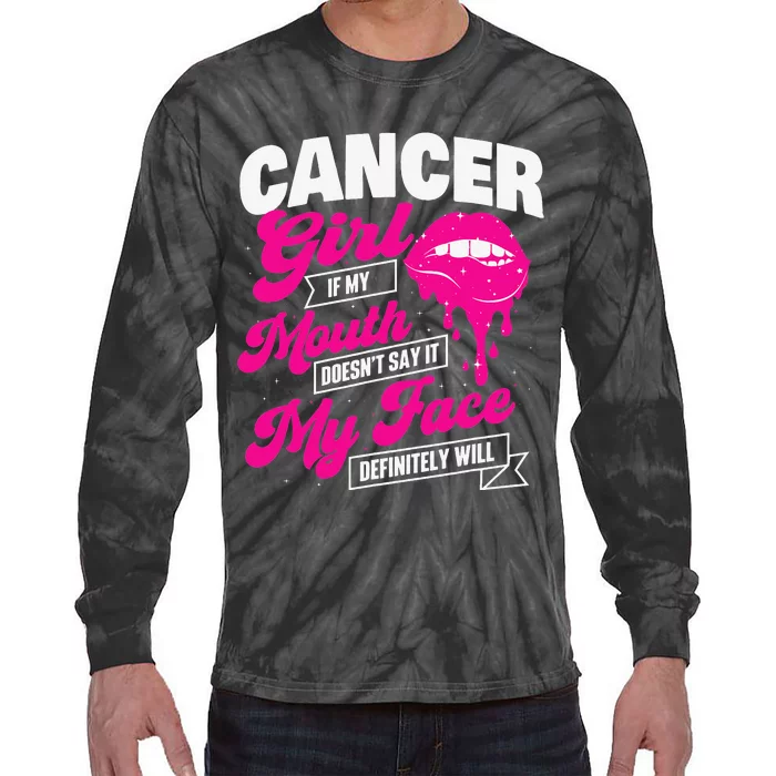 Cancer Zodiac Sign Astrology Lover Horoscope Tie-Dye Long Sleeve Shirt