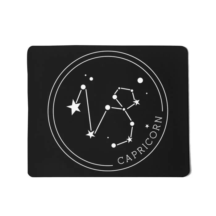 Capricorn Zodiac Sign Constellation Gift Horoscope Mousepad