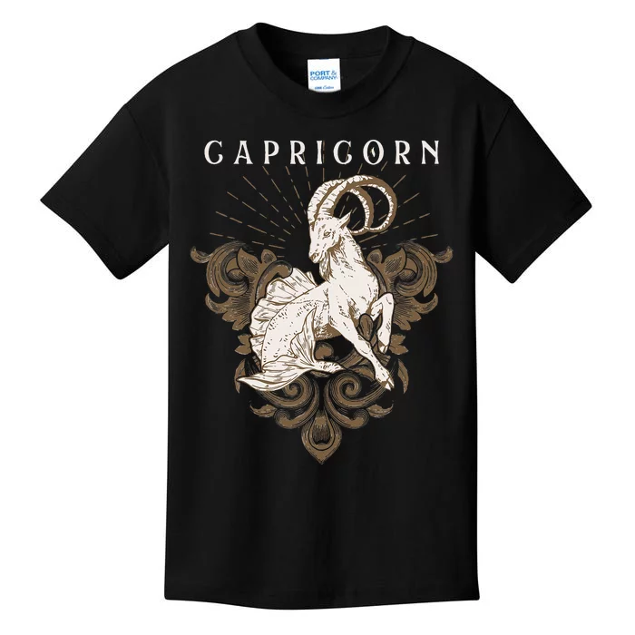 Capricorn Zodiac Sign Horoscope Astrology Birthday Kids T-Shirt