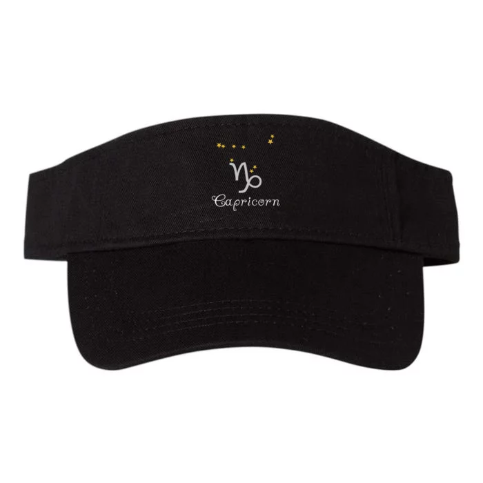 Capricorn Zodiac Sign Constellation Astrology Valucap Bio-Washed Visor