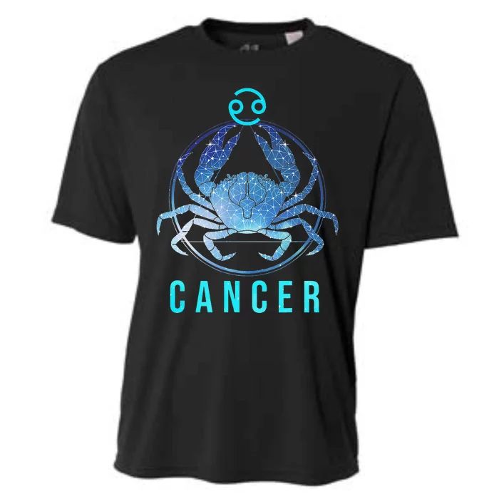 Cancer Zodiac Sign Astrology Birthday Horoscope Lover Cooling Performance Crew T-Shirt