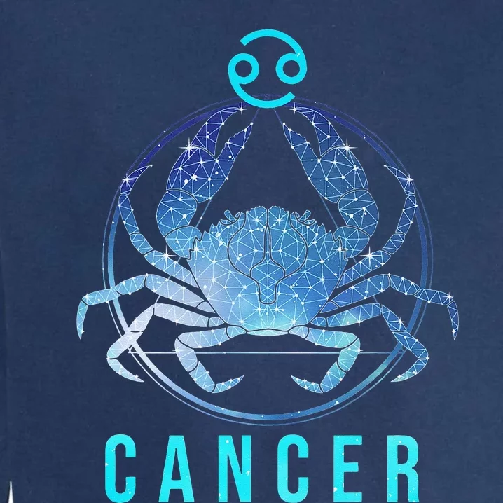 Cancer Zodiac Sign Astrology Birthday Horoscope Lover Garment-Dyed Sweatshirt